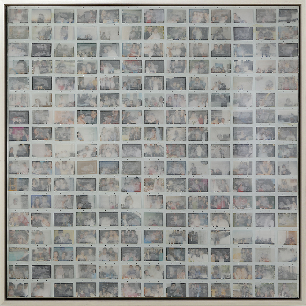 "Memories 1," photographs on translucent paper by Iranian artist Shadi Yousefian